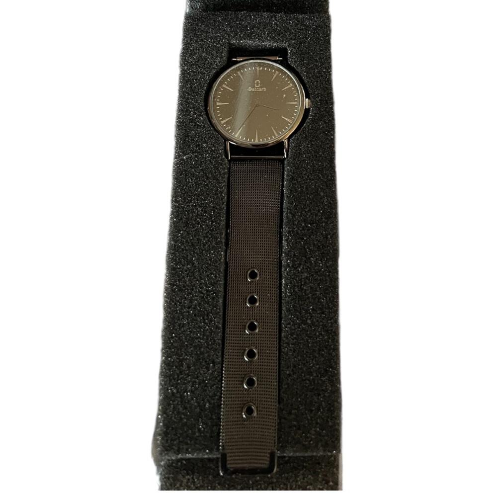 NEW Outcarb Black Stainless Steel Watch